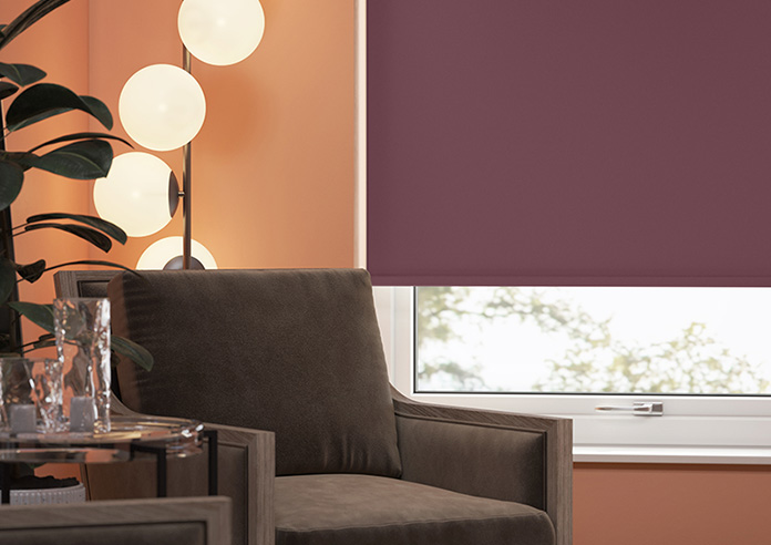 Rimini (Blackout), Plum - Roller Blind - Image 5